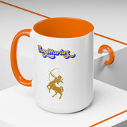 'Sagittarius' Zodiac Accent Coffee Mug