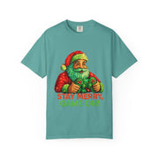Stay Merry Game On Santa, T-Shirt | Christmas Gamer Holiday Tee