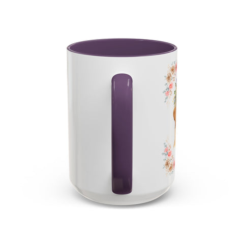 Geeky Goddess Golden Retriever Accent Coffee Mug