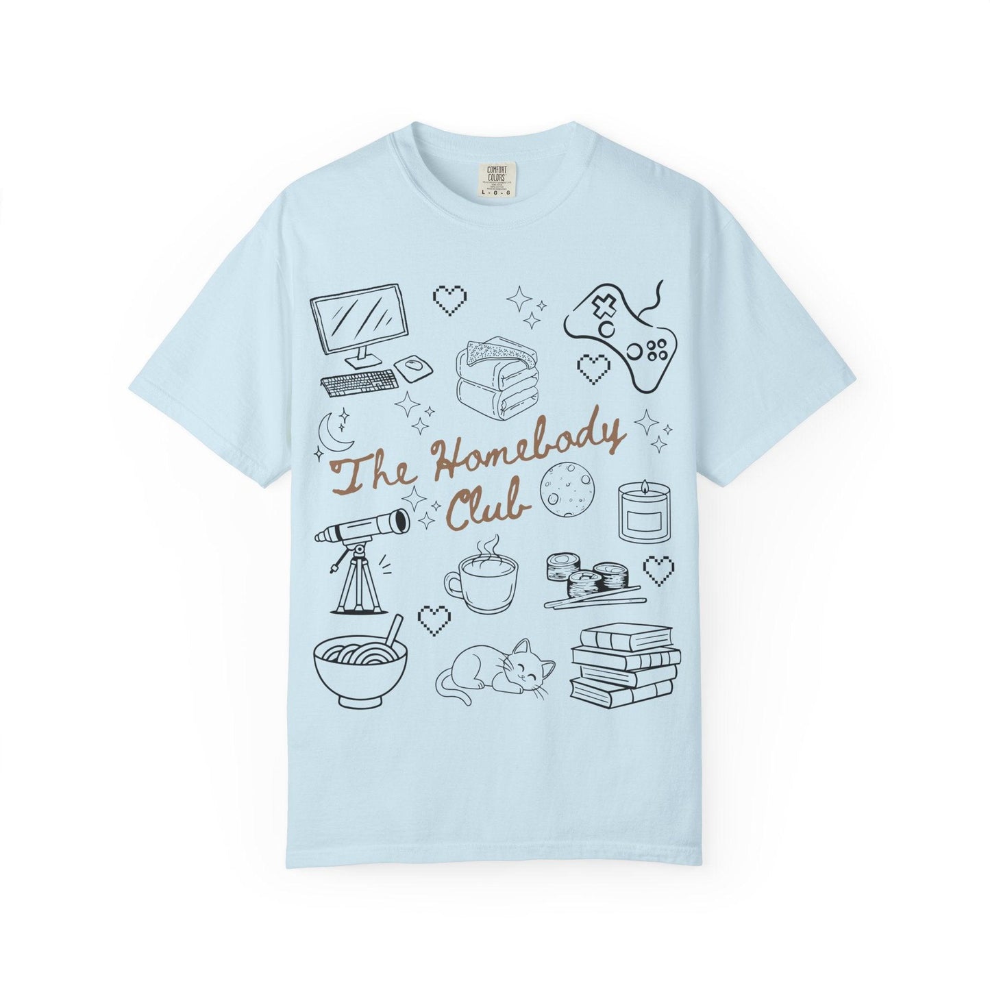 The Homebody Club T-Shirt | Cozy Vintage Style | Gift for Introverts | Home Lovers Tee | Cute Casual Wear | Relaxed Vibes Shirt
