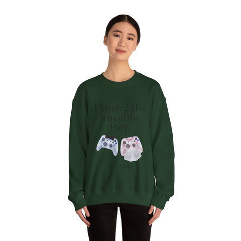 'Player 2 Has Joined The Party' 'Est. 2026' Unisex Crewneck Sweatshirt