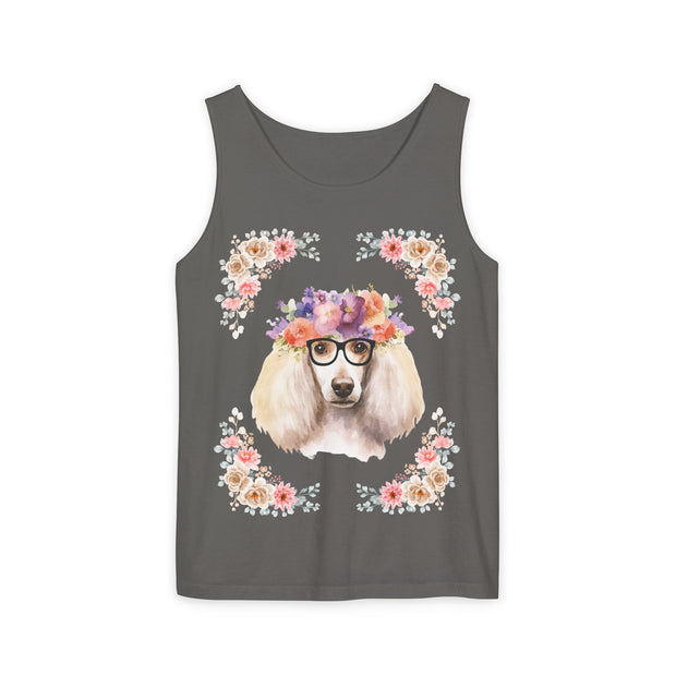 Geeky Goddess French Poodle Unisex Tank Top