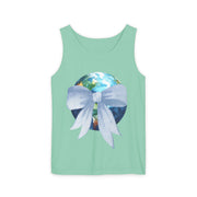Earth Wrapped In Bow Unisex Tank Top