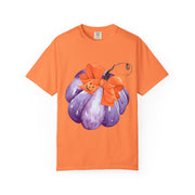 Purple Pumpkin Wrapped In A Bow Unisex T-Shirt