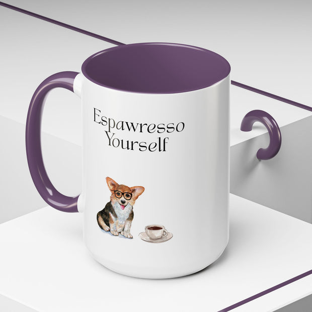 'Espawresso Yourself' Corgi Accent Coffee Mug