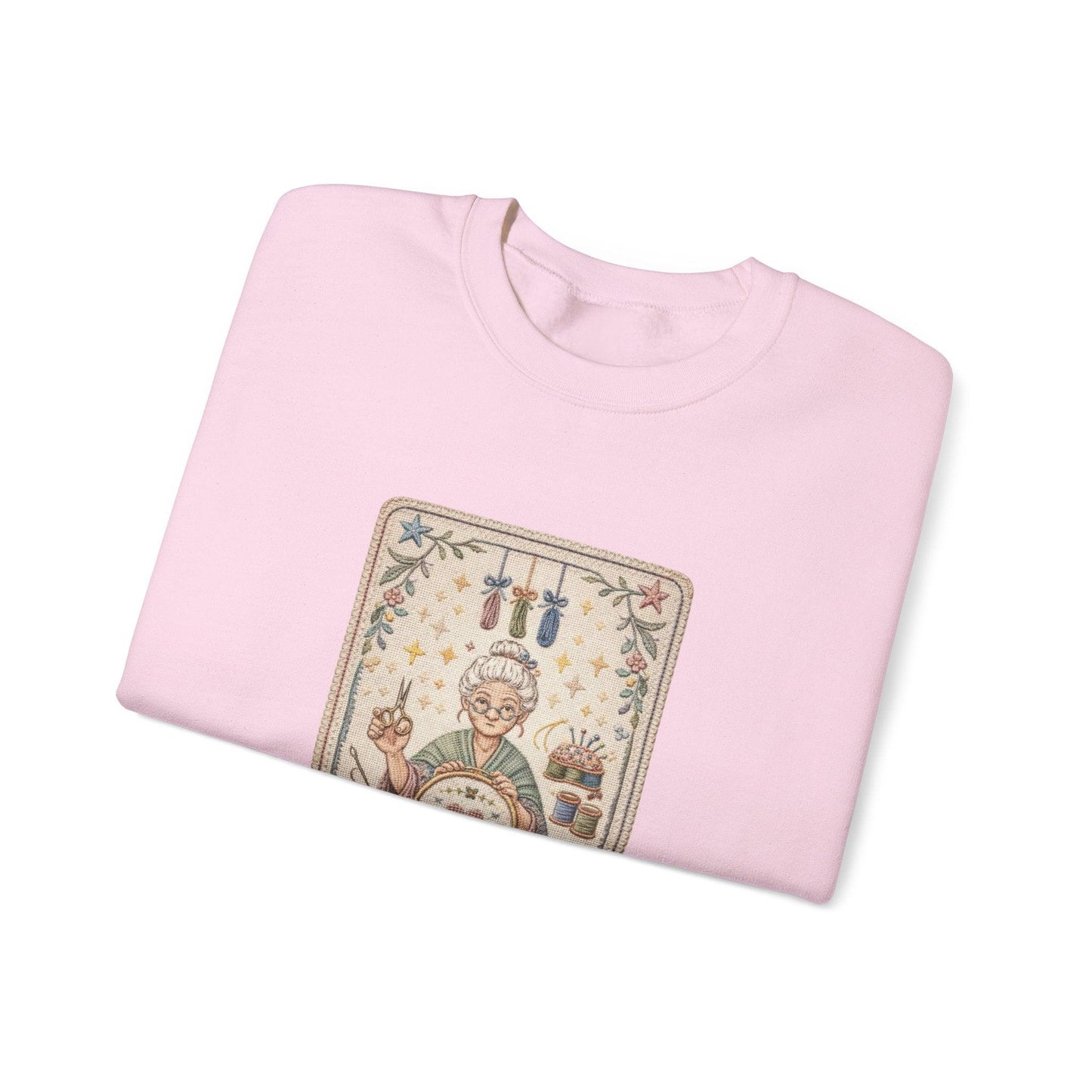 Vintage Embroiderer Illustration Sweatshirt | The Stitcher Crewneck
