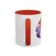 Purple Pumpkin Wrapped In A Bow Accent Coffee Mug