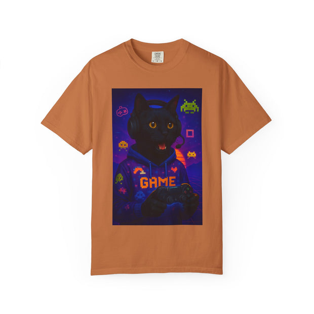 Game On Black Cat Unisex T-shirt