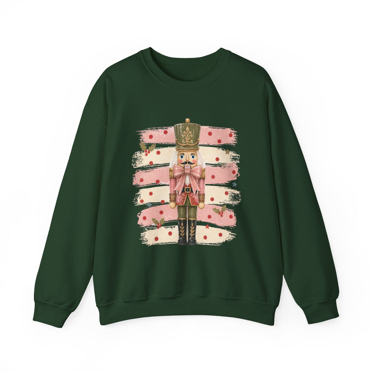 Coquette Nutcracker Sweatshirt, Pink Bow Christmas Crewneck, Nutcracker Christmas Shirt, Girly Holiday Sweatshirt, Vintage Christmas Gift