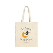 'Witches Social Club' Cotton Canvas Tote Bag