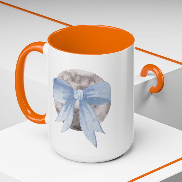 Moon Wrapped In A Bow Accent Coffee Mug