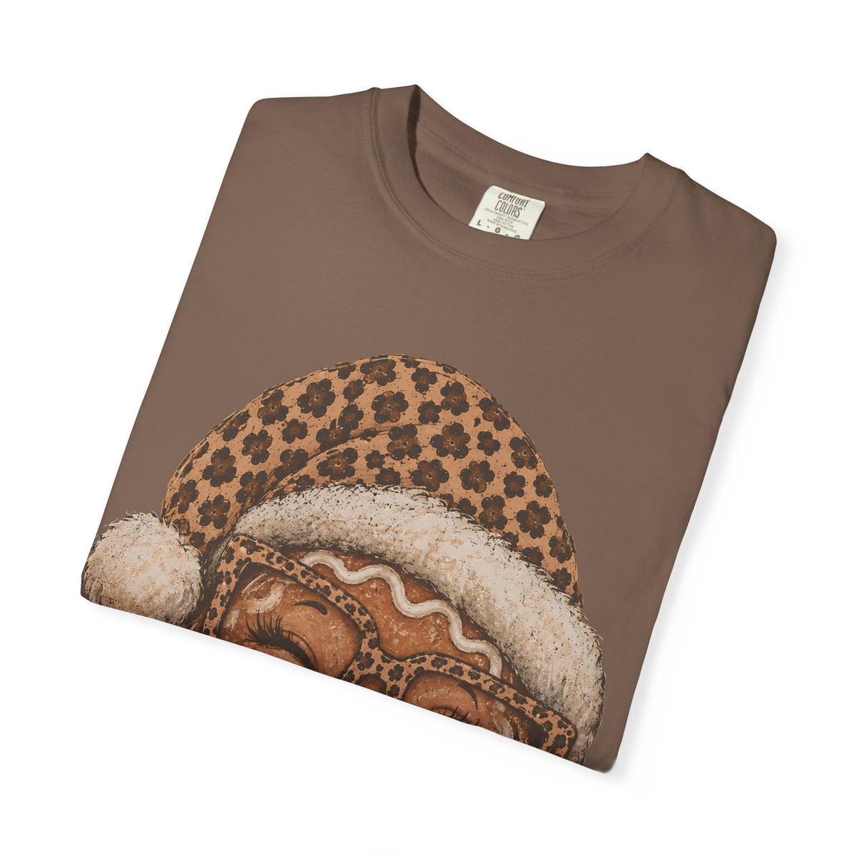 Gingerbread Christmas Shirt, Leopard Gingerbread Tee, Cute Christmas T-Shirt, Retro Holiday Shirt, Gingerbread Lover Gift for Her