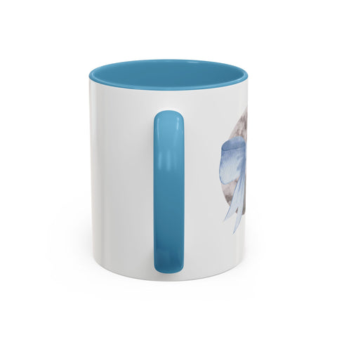 Moon Wrapped In A Bow Accent Coffee Mug