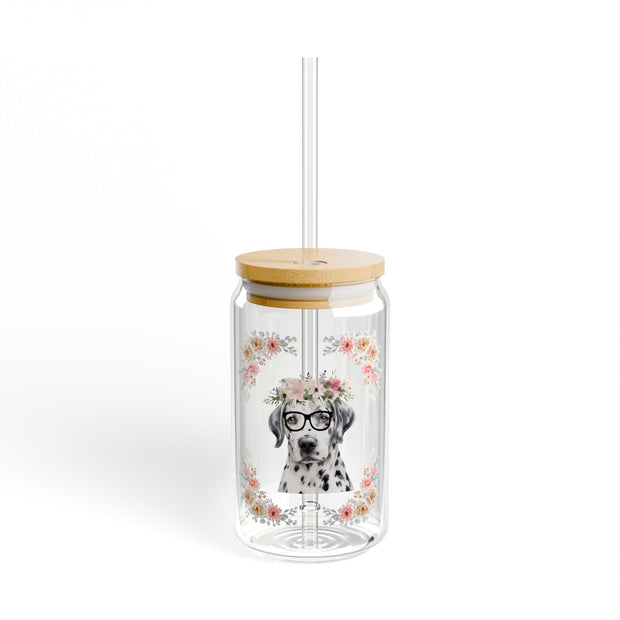 Geeky Goddess Dalmatian Sipper Glass
