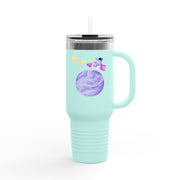 Astronaut Taking Off In Space Insulated Travel Mug, 40oz