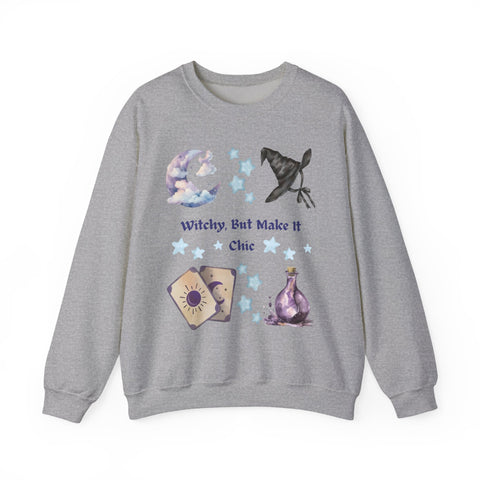 'Witchy, But Make It Cute' Unisex Crewneck Sweatshirt