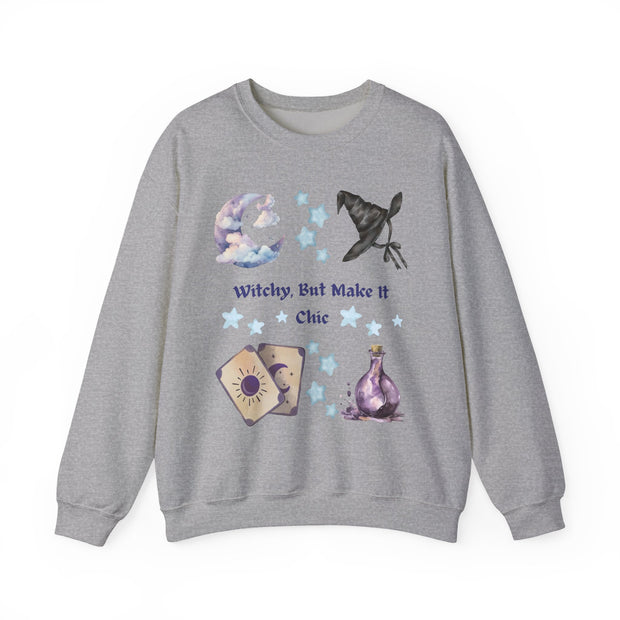 'Witchy, But Make It Cute' Unisex Crewneck Sweatshirt