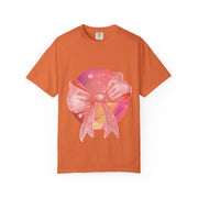 Pink/Yellow Planet Wrapped In Bow Unisex T-Shirt
