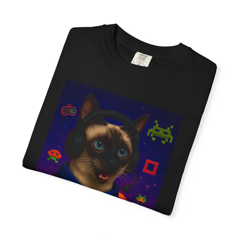 Game On Siamese Cat Unisex T-Shirt