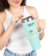 'Leveling Up My Tan' Insulated Travel Mug, 40oz
