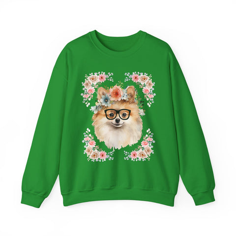 Geeky Goddess Pomeranian Unisex Crewneck Sweatshirt