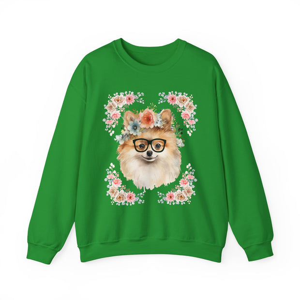 Geeky Goddess Pomeranian Unisex Crewneck Sweatshirt