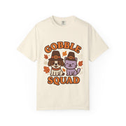 Thanksgiving Gobble Squad T-shirt, Unisex Tee for Pet Lovers, Fall Apparel, Thanksgiving Celebration, Cute Animal Shirt, Seasonal Gift