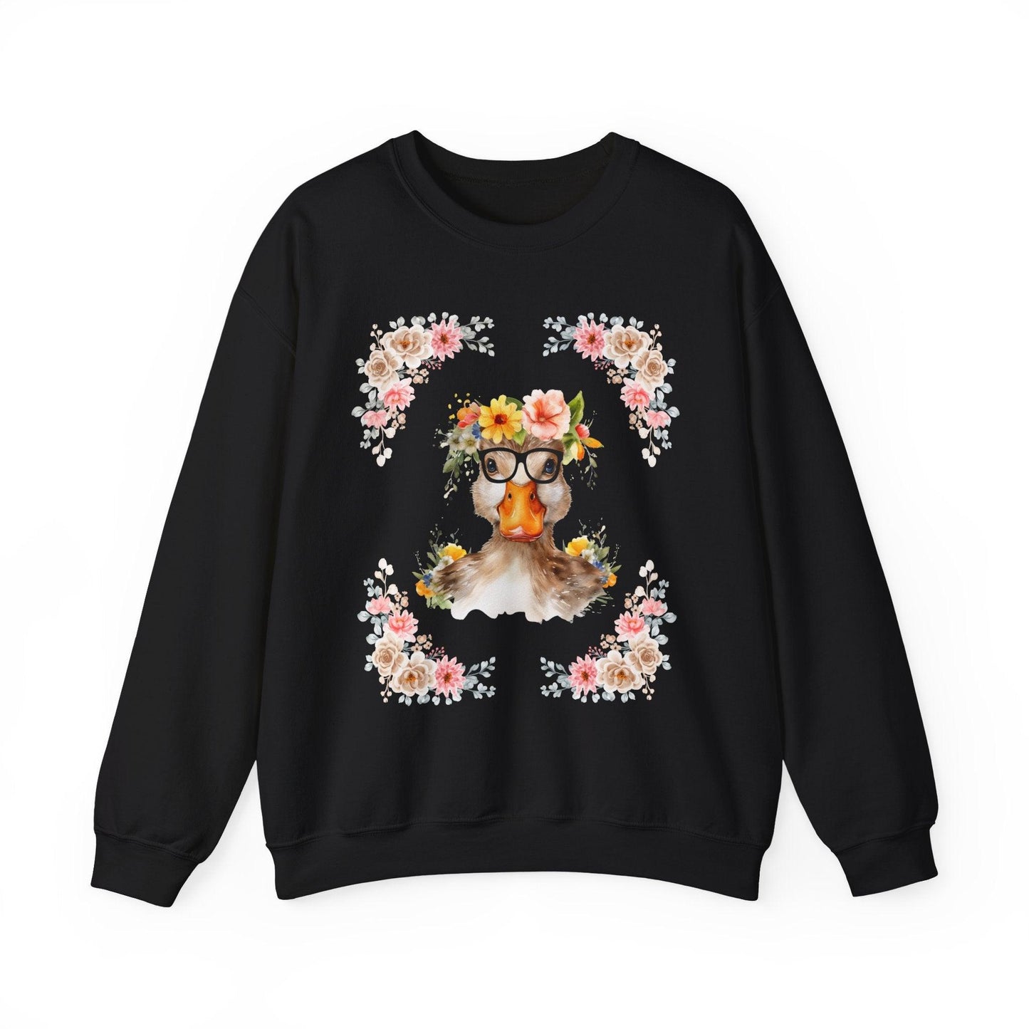 Geeky Goddess Duck Unisex Crewneck Sweatshirt