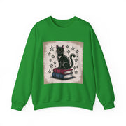 Cat and Book Lover's Crewneck Sweatshirt