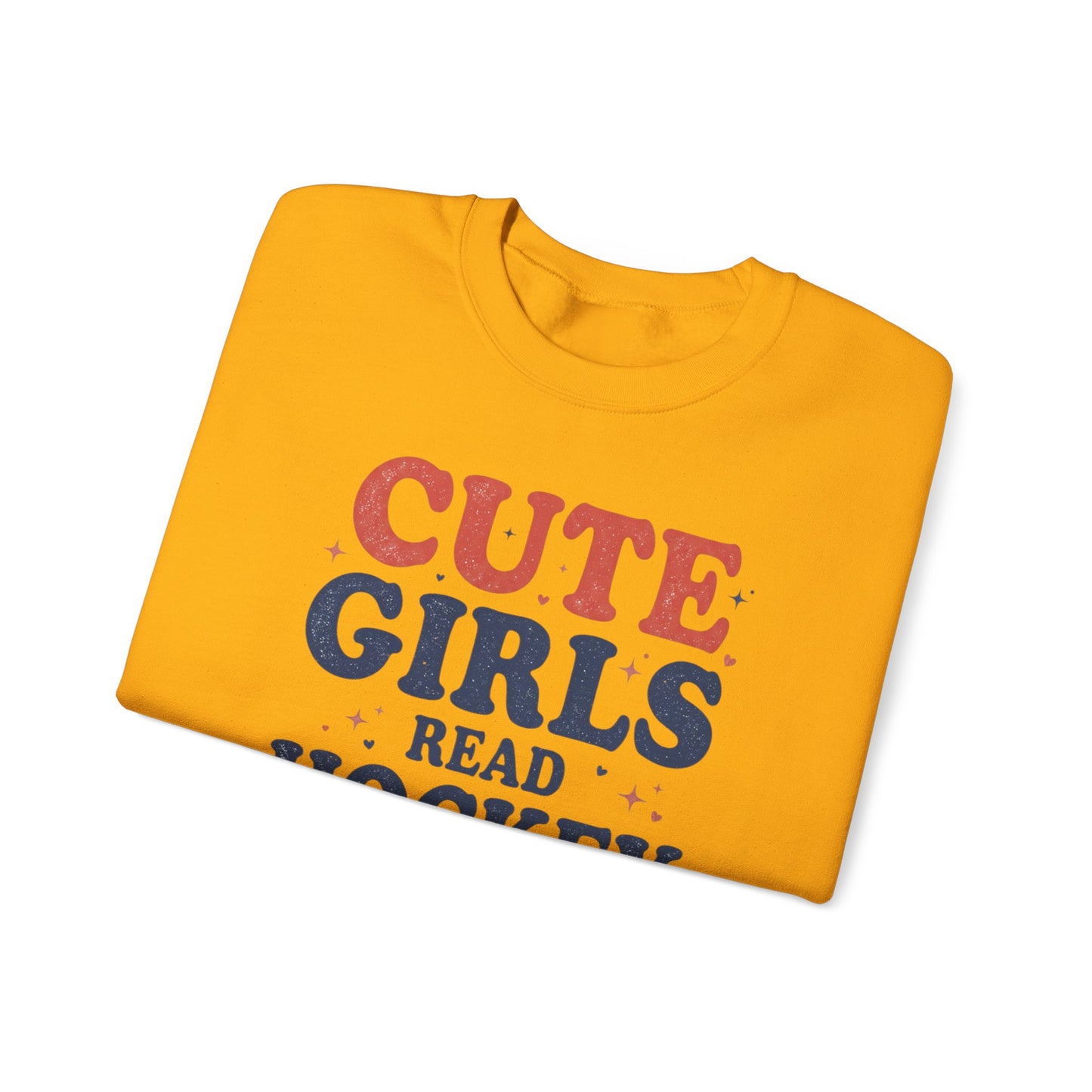 Cute Girls Read Hockey Romance Sweatshirt, Hockey Romance Booktok Crewneck, Sports Romance Reader Pullover