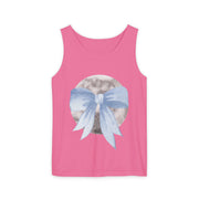 Moon Wrapped In Bow Unisex Tank Top