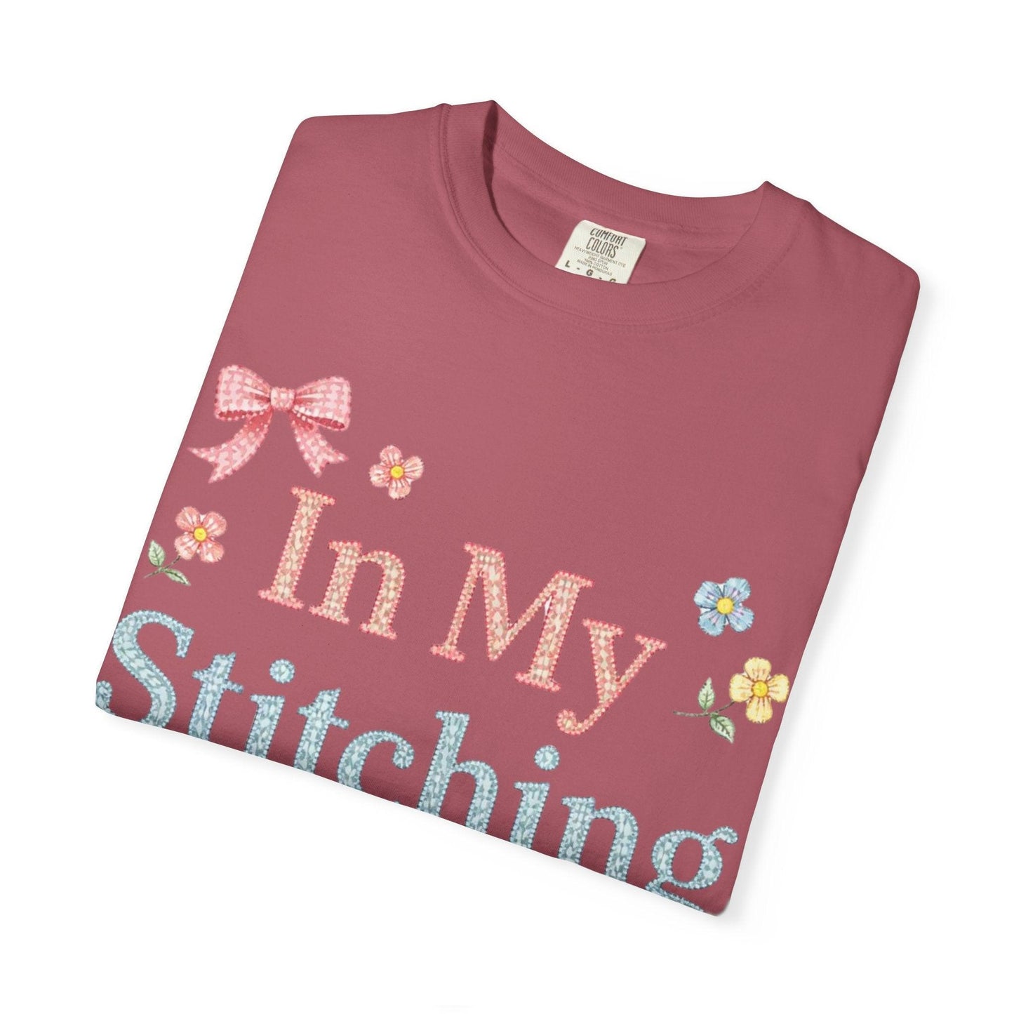 In My Stitching Era T-Shirt | Vintage Embroidery Theme