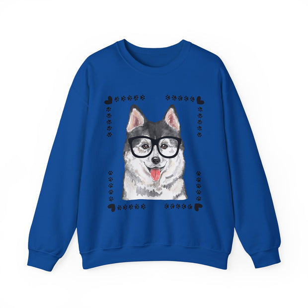 Geeky Good Siberian Husky Unisex Crewneck Sweatshirt