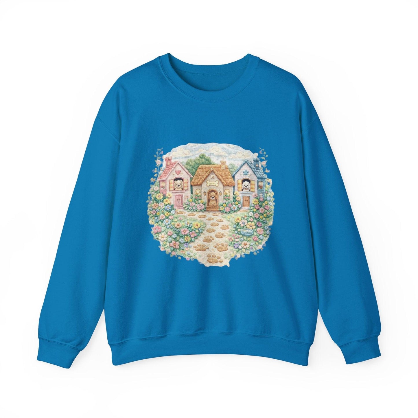 Cottagecore Sweatshirt, Floral Garden Cottage Crewneck, Cozy Vintage Pastel House Shirt