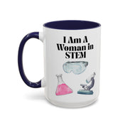 'I Am A Woman In STEM' Scientist Accent Coffee Mug