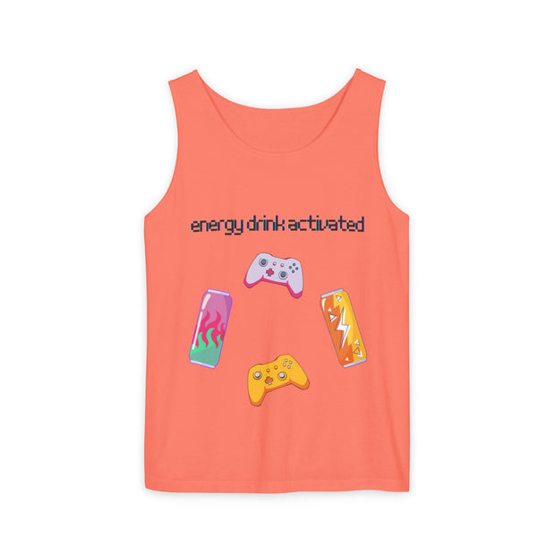 'Energy Drink Activated' Gamer Unisex Tank Top