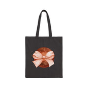 Mars Wrapped In A Bow Cotton Canvas Tote Bag