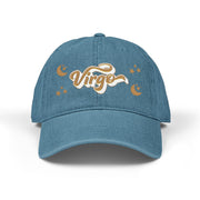 'Virgo' Denim Embroidered Cap
