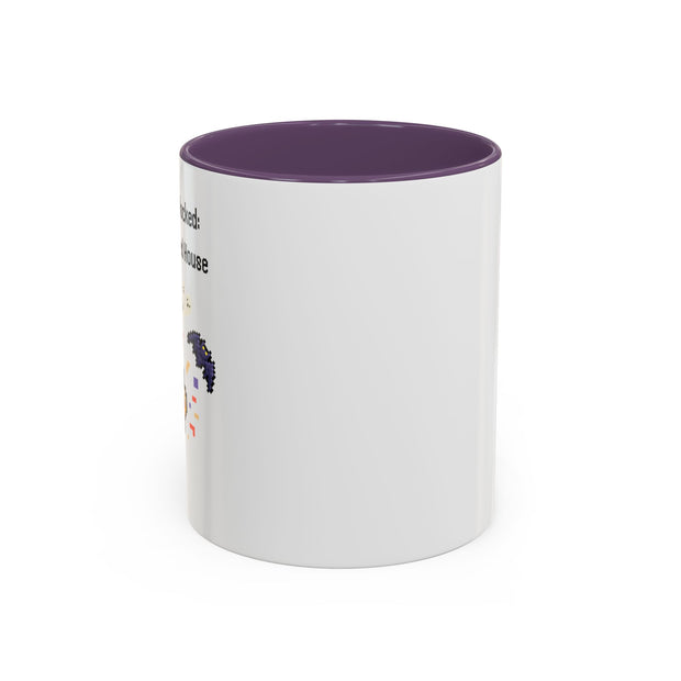 'Achievement Unlocked: Survived A Haunted House' Accent Coffee Mug