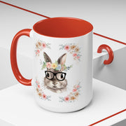 Geeky Goddess Bunny Accent Coffee Mug