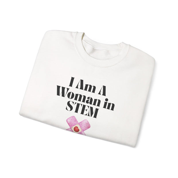'I Am A Woman In STEM' Nurse Unisex Crewneck Sweatshirt
