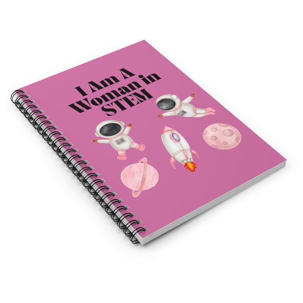 'I Am A Woman in STEM' Astronaut Spiral Notebook
