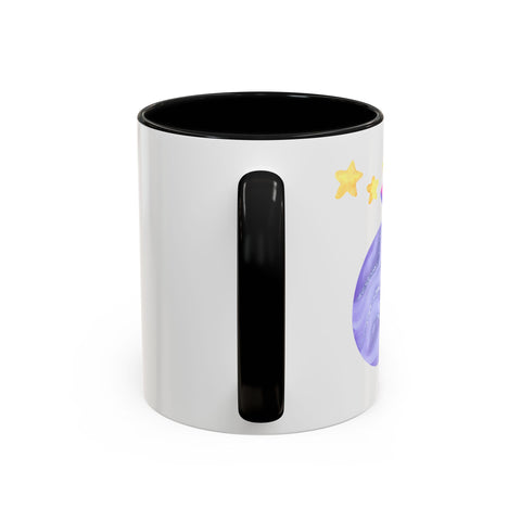 Astronaut Taking Off In Space Accent Coffee Mug