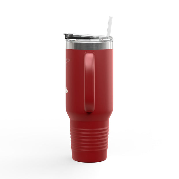 'Espawresso Yourself' French Bulldog Insulated Travel Mug, 40oz