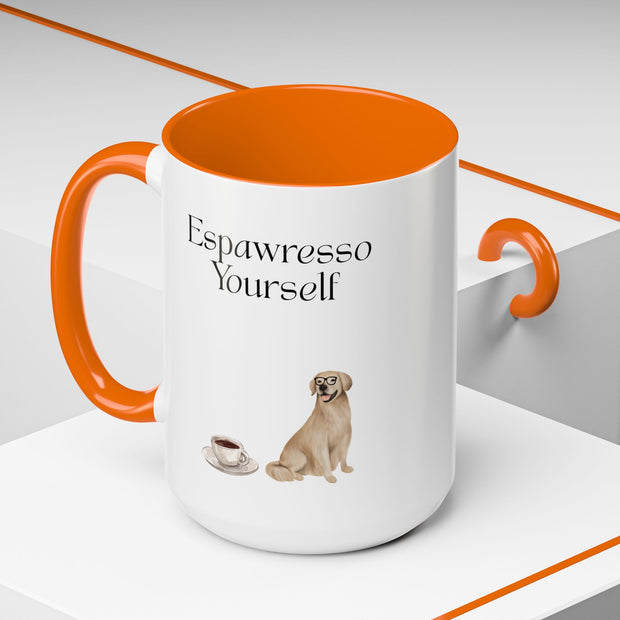 'Espawresso Yourself' Golden Retriever Accent Coffee Mug