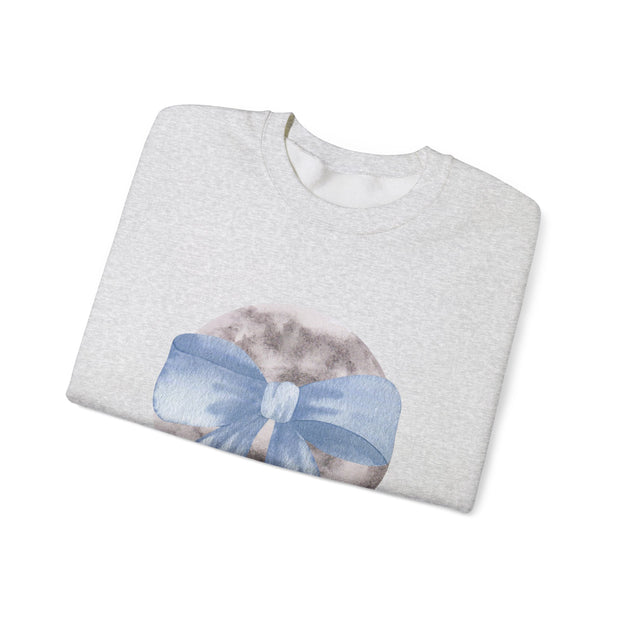 Moon Wrapped In A Bow Unisex Crewneck Sweatshirt