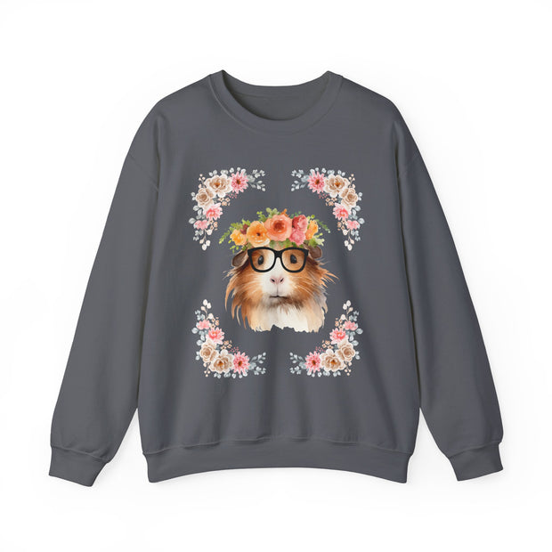Geeky Goddess Guinea Pig Unisex Crewneck Sweatshirt