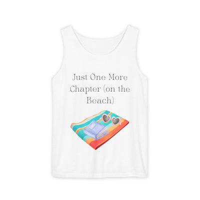 'Just One More Chapter (on the Beach)' Unisex Tank Top