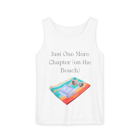 'Just One More Chapter (on the Beach)' Unisex Tank Top