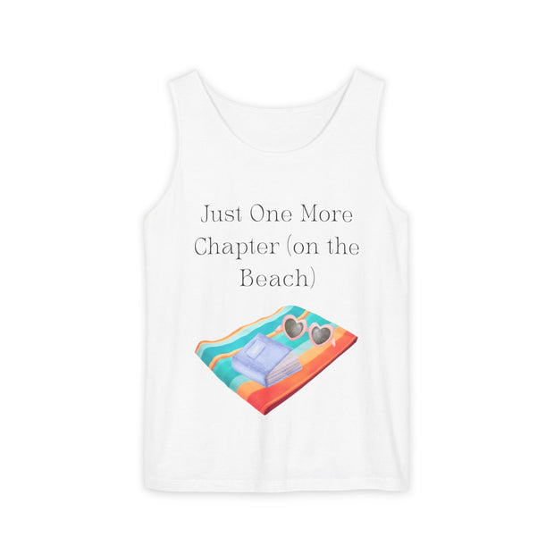 'Just One More Chapter (on the Beach)' Unisex Tank Top
